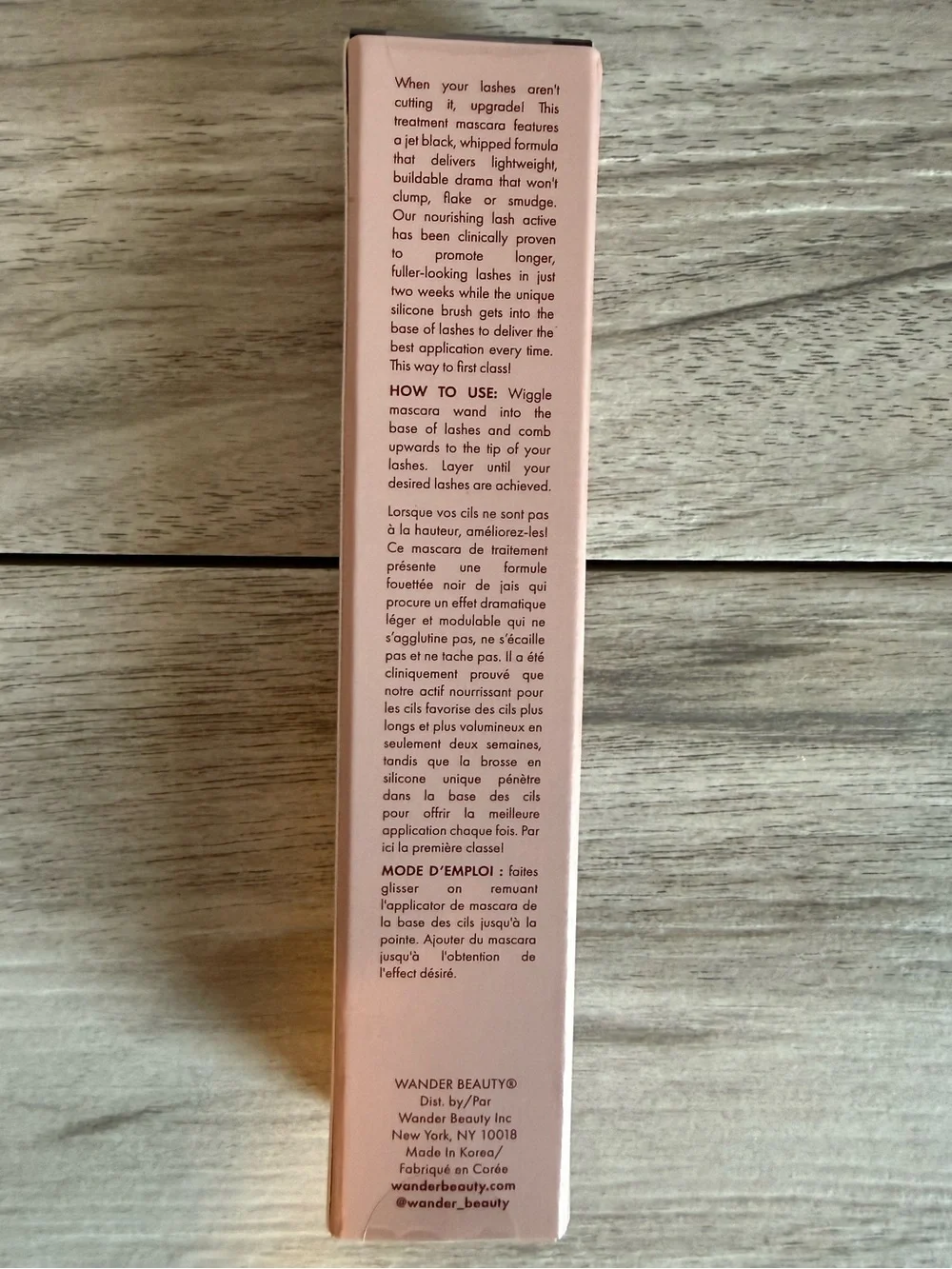 Wander Beauty Upgraded Lashes Treatment Mascara - Jet Black